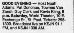 1988-01-16  Good Evening Minnesota at the World Theater-St Paul-MO
