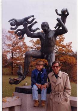 1991-10-24  with Will at Vigelandsparken Oslo-Norway